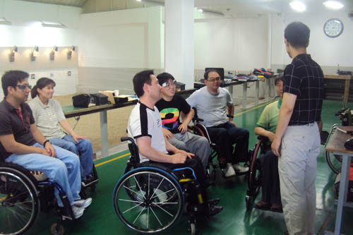 제30회 전국장애인체전 부산선수단(사격)강화훈련 격려 방문