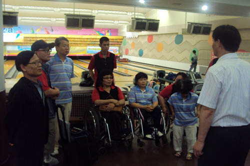제30회 전국장애인체육대회 부산선수단(볼링) 강화훈련 격려 방문(2010. 7. 16)